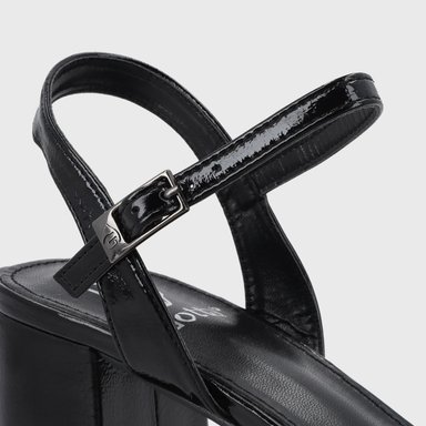 SANDALIA TACO NEGRA MUJER 55901 - 7