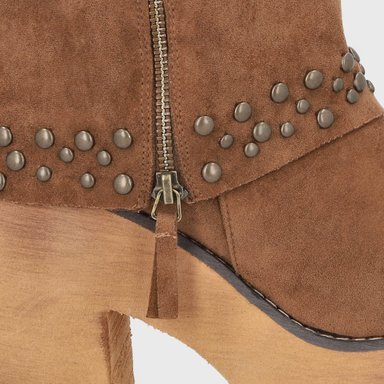 BOTIN PLATAFORMA CAMEL MUJER 15045 - 6