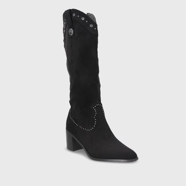 BOTA TACO NEGRA MUJER 55301 - 2
