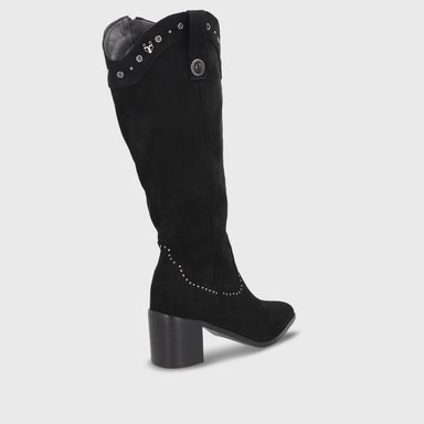 BOTA TACO NEGRA MUJER 55301 - 5