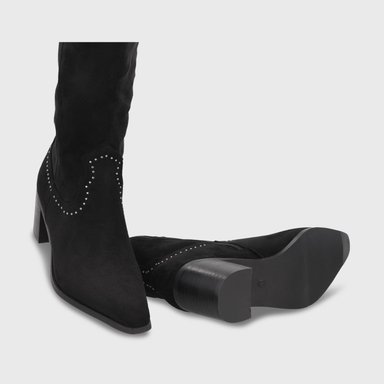 BOTA TACO NEGRA MUJER 55301 - 7