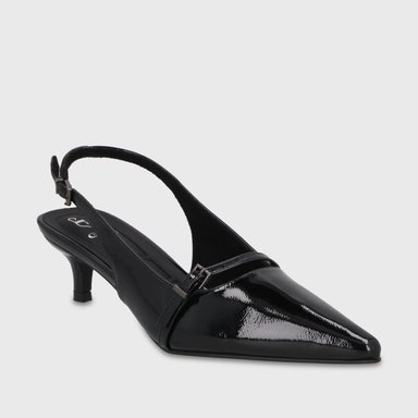 ZAPATO TACO NEGRO MUJER 64800 - 2