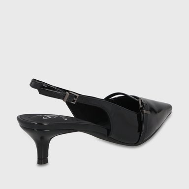 ZAPATO TACO NEGRO MUJER 64800 - 5