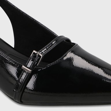 ZAPATO TACO NEGRO MUJER 64800 - 6