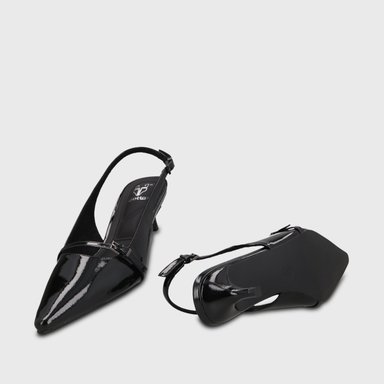ZAPATO TACO NEGRO MUJER 64800 - 7