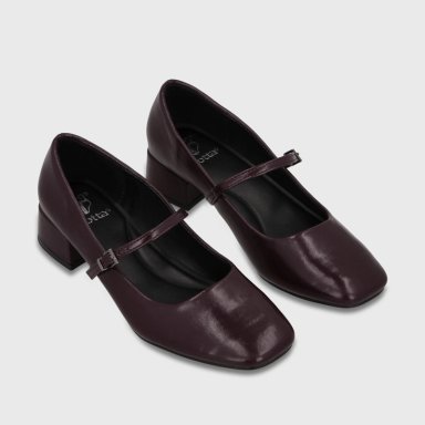 ZAPATO TACO BURDEO MUJER 65800 - 2