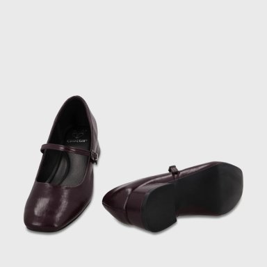 ZAPATO TACO BURDEO MUJER 65800 - 7