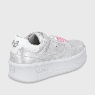 ZAPATILLA PLATAFORMA PLATEADA MUJER 67313 - 6