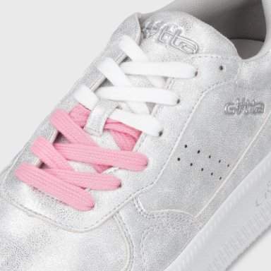 ZAPATILLA PLATAFORMA PLATEADA MUJER 67313 - 7