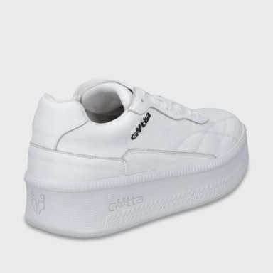 ZAPATILLA PLATAFORMA CUERO BLANCA MUJER 67311 - 3