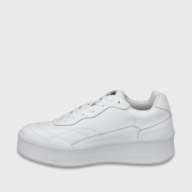 ZAPATILLA PLATAFORMA CUERO BLANCA MUJER 67311 - 5