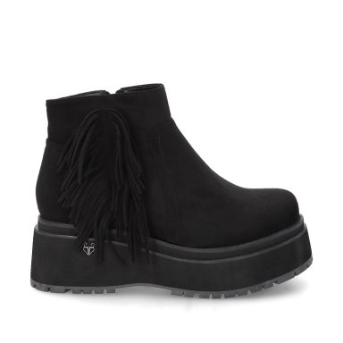 BOTIN PLATAFORMA NEGRO MUJER 1509A - 1