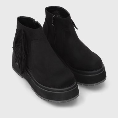 BOTIN PLATAFORMA NEGRO MUJER 1509A - 3