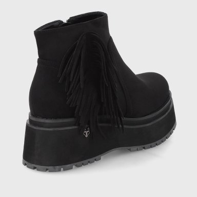 BOTIN PLATAFORMA NEGRO MUJER 1509A - 5