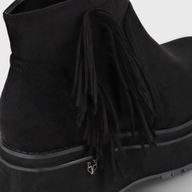 BOTIN PLATAFORMA NEGRO MUJER 1509A - 6