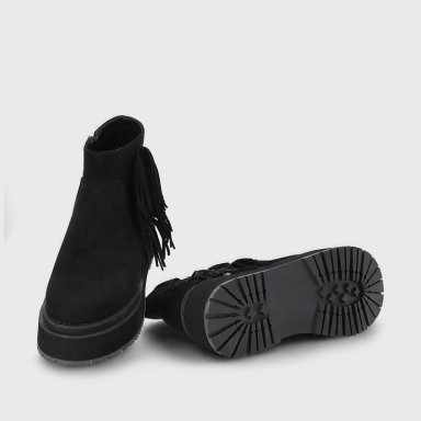 BOTIN PLATAFORMA NEGRO MUJER 1509A - 7