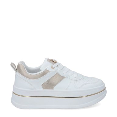 ZAPATILLA PLATAFORMA BLANCA MUJER 58010 - 1