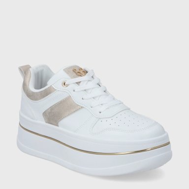 ZAPATILLA PLATAFORMA BLANCA MUJER 58010 - 2