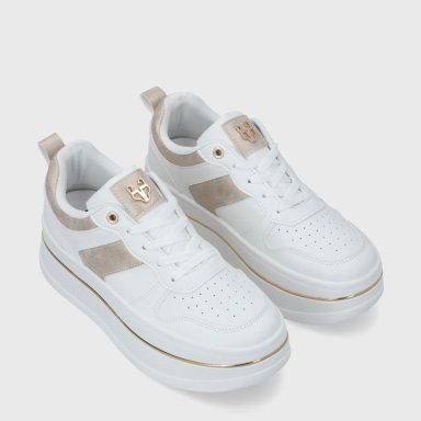 ZAPATILLA PLATAFORMA BLANCA MUJER 58010 - 3