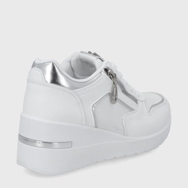 ZAPATILLA PLATAFORMA BLANCA  MUJER 58040 - 5