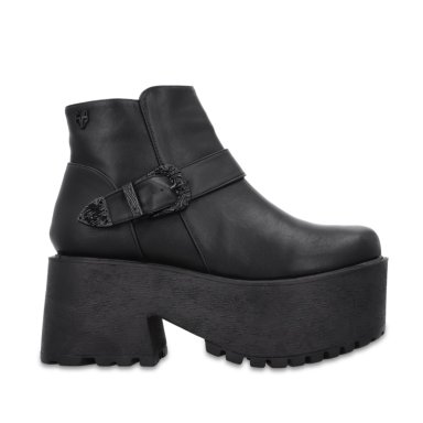 BOTIN PLATAFORMA NEGRO MUJER 1517B01 - 1