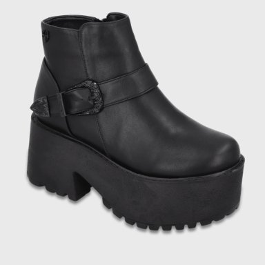 BOTIN PLATAFORMA NEGRO MUJER 1517B01 - 2