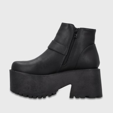 BOTIN PLATAFORMA NEGRO MUJER 1517B01 - 4