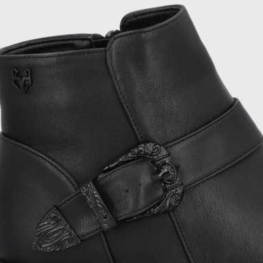 BOTIN PLATAFORMA NEGRO MUJER 1517B01 - 6