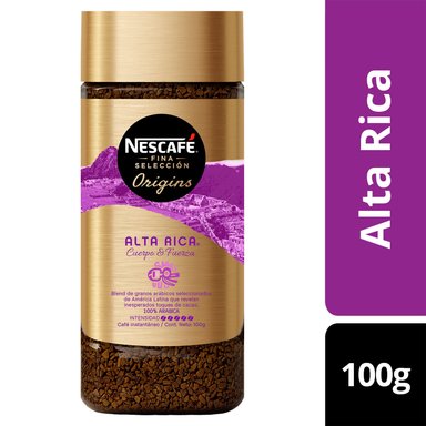 CAFÉ NESCAFÉ FINA SELECCIÓN ALTA RICA FRASCO 100G - 1