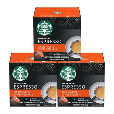 STARBUCKS NESCAFÉ DOLCE GUSTO ESPRESSO COLOMBIA X3 CAJAS - 1