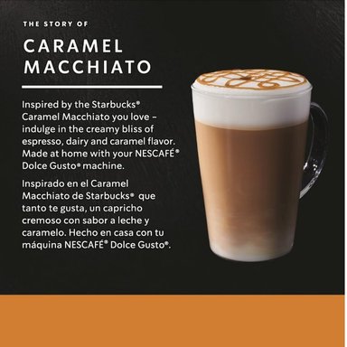 STARBUCKS NESCAFÉ DOLCE GUSTO CARAMEL MACCHIATO 12 CÁPSULAS X3CAJAS - 2