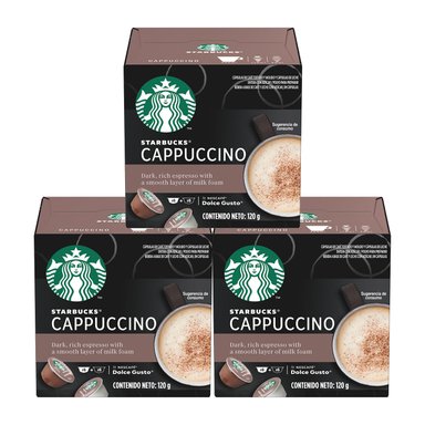 STARBUCKS NESCAFÉ DOLCE GUSTO CAPPUCCINO X3 CAJAS - 1