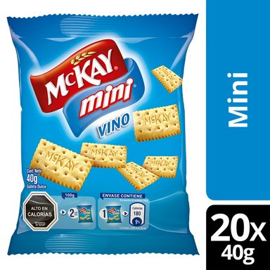 GALLETA MCKAY MINI VINO 40G X20 UNIDADES - 1