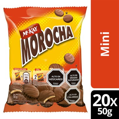 GALLETA BAÑADA MOROCHA 50G X20 UNIDADES - 1