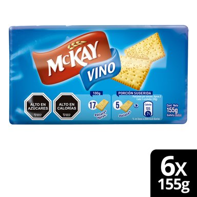 GALLETAS MCKAY VINO 155G X6 UNIDADES - 1
