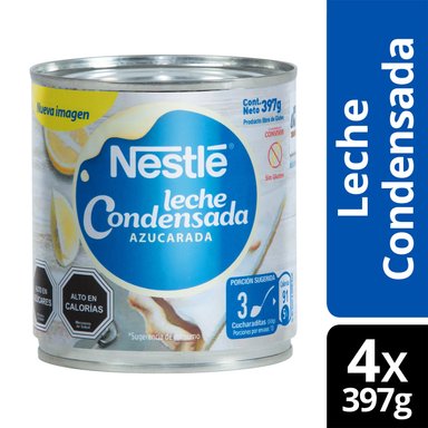 LECHE CONDENSADA NESTLÉ® LATA 397G X4 TARROS - 1