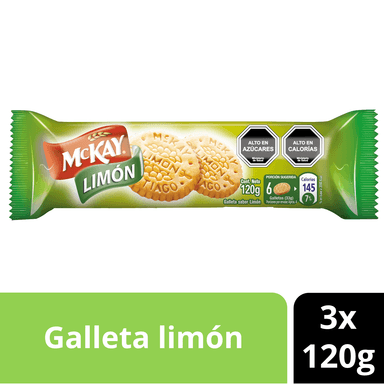 PACK GALLETAS MCKAY® LIMÓN 120G X3 - 1
