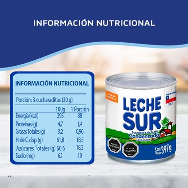LECHE CONDENSADA NESTLÉ LATA 397 GR 8 UN SUCEDÁNEO SUR - 2