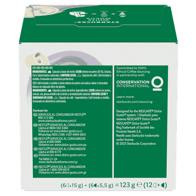 PACK CAFE STARBUCKS 3 X 12 CAPSULAS CAFÉ NESCAFÉ DOLCE GUSTO WHITE MOCHA - 5