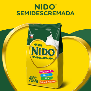 LECHE EN POLVO SEMIDESCREMADA NESTLÉ 700 GR 2 UN BOLSA NIDO - 2