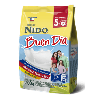 PACK LECHE EN POLVO NIDO® BUEN DÍA BOLSA 700G X2 - 2