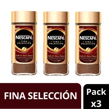 CAFÉ NESCAFE FRASCO 100 GR 3 UN NESCAFÉ FINA SELECCION - 1