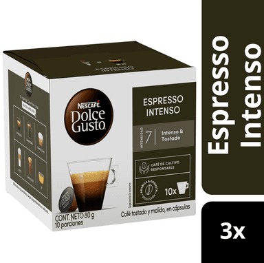 PACK 3 CAFÉ NESCAFÉ DOLCE GUSTO® ESPRESSO INTENSO 10 CÁPSULAS - 2