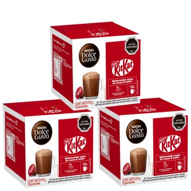 PACK 3 CAFÉ NESCAFÉ DOLCE GUSTO® KIT KAT 10 CÁPSULAS - 1