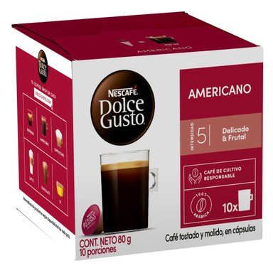 CAFÉ NESCAFÉ DOLCE GUSTO® AMERICANO 10 CÁPSULAS - 1