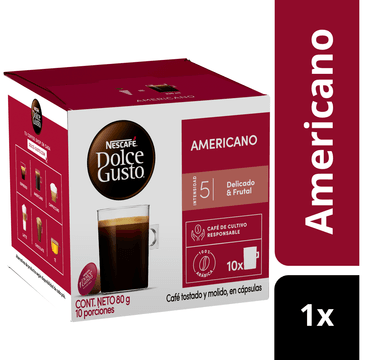 CAFÉ NESCAFÉ DOLCE GUSTO® AMERICANO 10 CÁPSULAS - 2