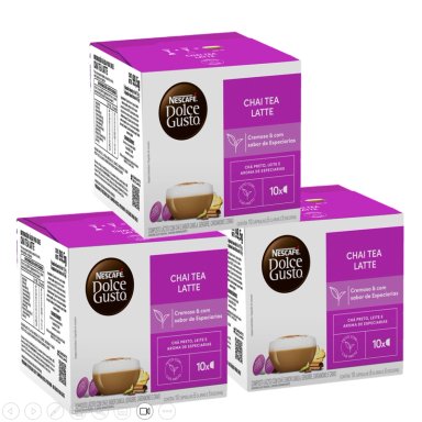 PACK 3 TÉ NESCAFÉ DOLCE GUSTO® CHAI TEA LATTE 10 CÁPSULAS - 1