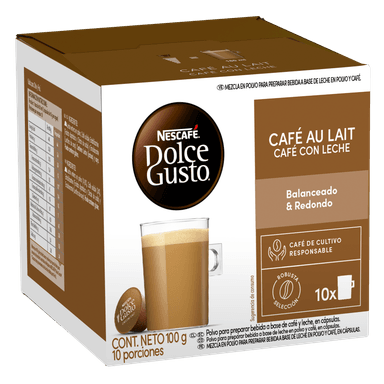 CAFÉ NESCAFÉ DOLCE GUSTO® CAFÉ AU LAIT 10 CÁPSULAS - 1