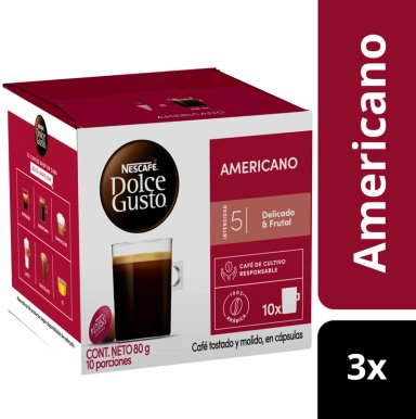 PACK 3 CAFÉ NESCAFÉ DOLCE GUSTO® AMERICANO 10 CÁPSULAS - 2