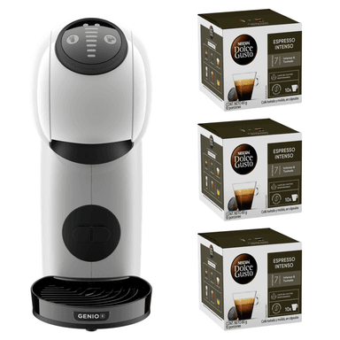 CAFETERA GENIO S WHITE + CÁPSULAS ESPRESSO INTENSO X3 CAJAS - 1